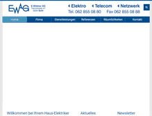 Tablet Screenshot of ewagsuhr.ch